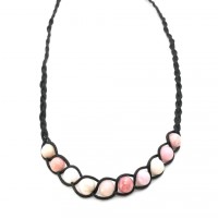 Collier Opale rose